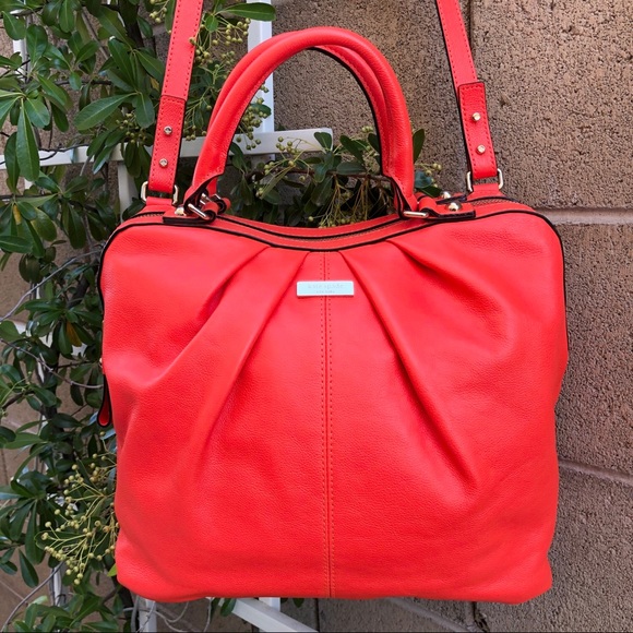 kate spade Handbags - Kate Spade Leather Neon Coral Satchel